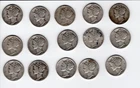 Silver mercury dimes lot of 15