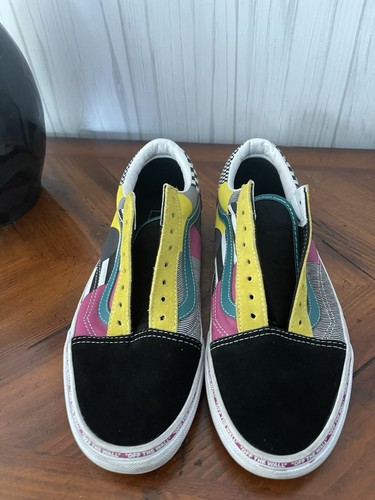 Vans Off The Wall Skateboard Suede Leather Multicolor Unisex M 9 W 10.5 New