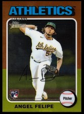 Angel Felipe - 2024 Topps Heritage Chrome /699 #147 Rookie (RC) FREE SHIPPING!!