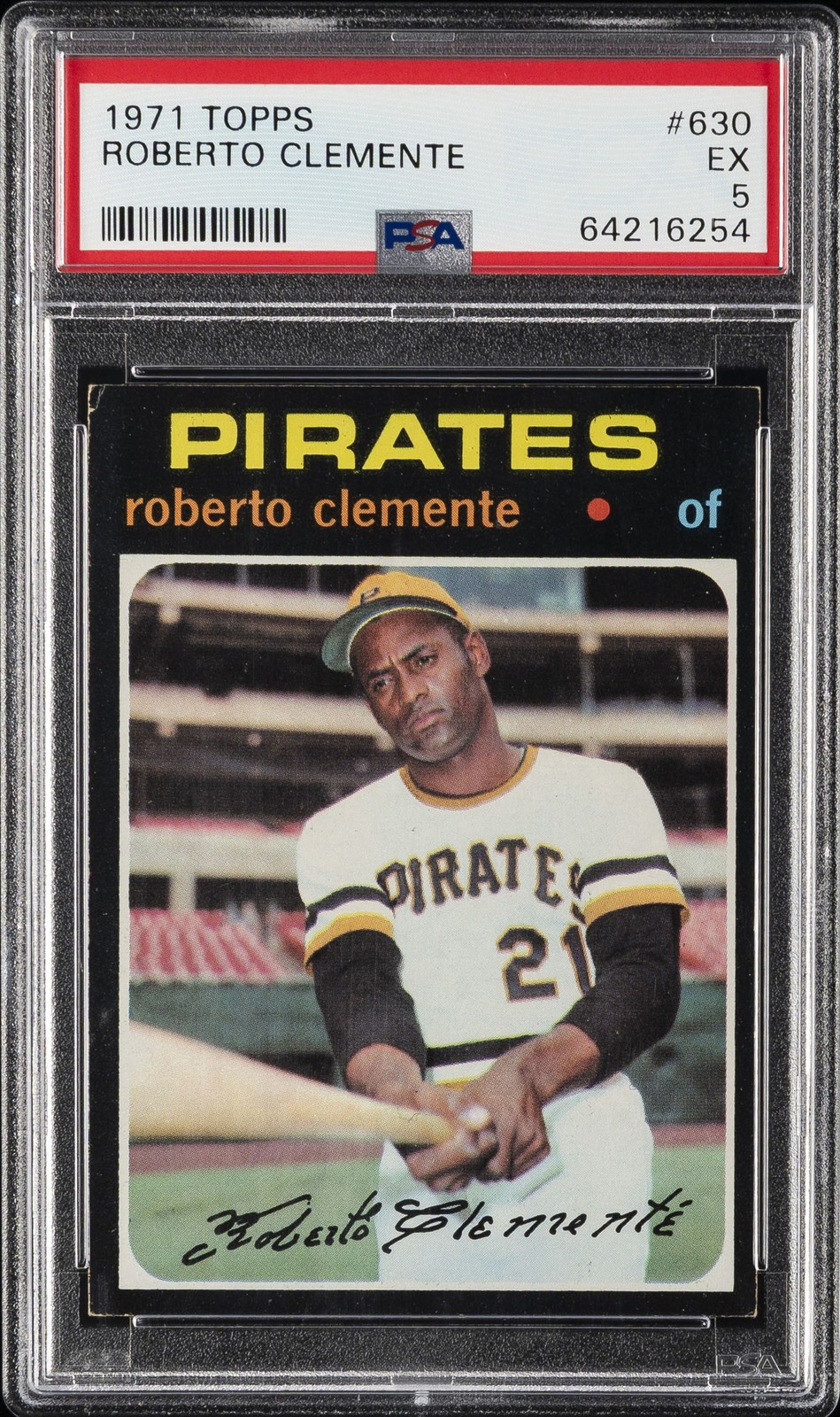 1971 TOPPS #630 ROBERTO CLEMENTE PSA 5