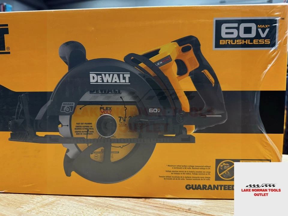 DEWALT DCS577B 60V MAX FLEXVOLT 7-1/4" Worm Drive Style Circular Saw (Tool Only) - Image 4 of 4