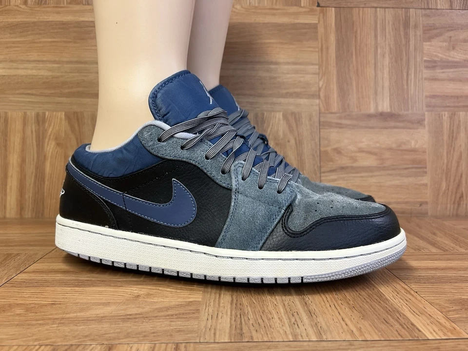 RARO🔥 Talla 10.5 - Zapato Nike Air Jordan LOW Wolf Gris Pizarra Negro 2013 553558-015 Foto 2 de 4