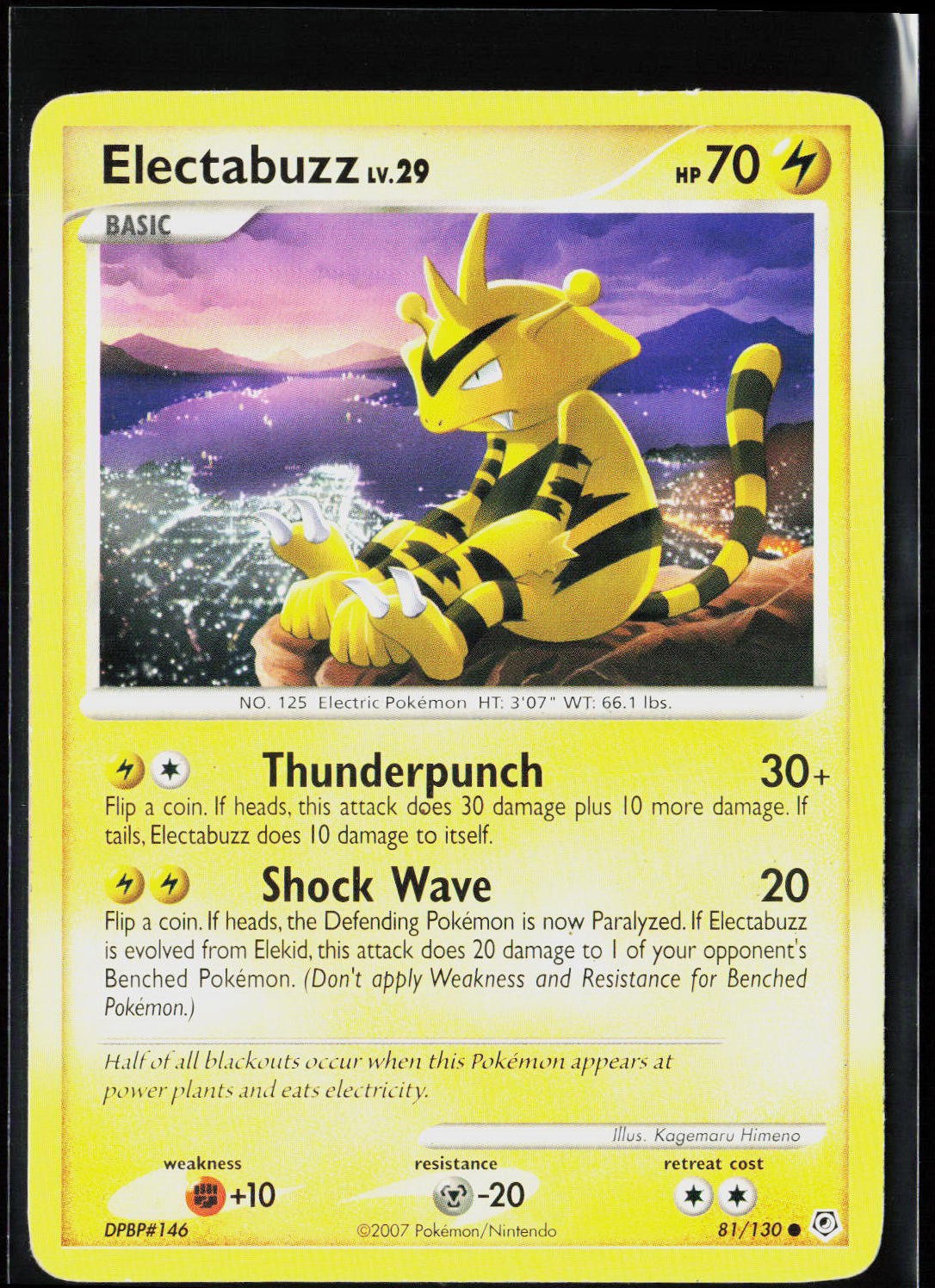 Electabuzz Common Diamond and Pearl 81/130 MP