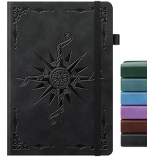 Lined Journal Notebook, A5 200 Pages Leather Journals for Writing Women  Men Tr