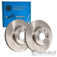 2X Rap Bremsscheiben 278Mm BelÜFtet Vorne Passend FüR Ford C-MAX Focus