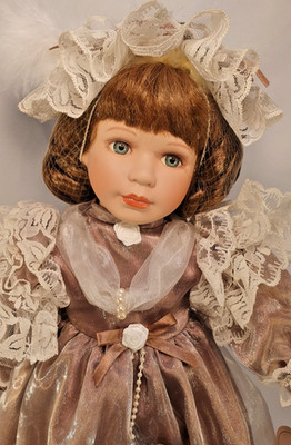 Porcelain Doll ''Holly'' (404) 17''(43cm) by The Leonardo Collection