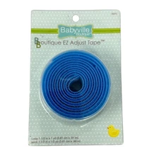 Babyville Boutique EZ Adjust Tape Hook and Loop Fastener Blue 35075 1-1/2 Wide