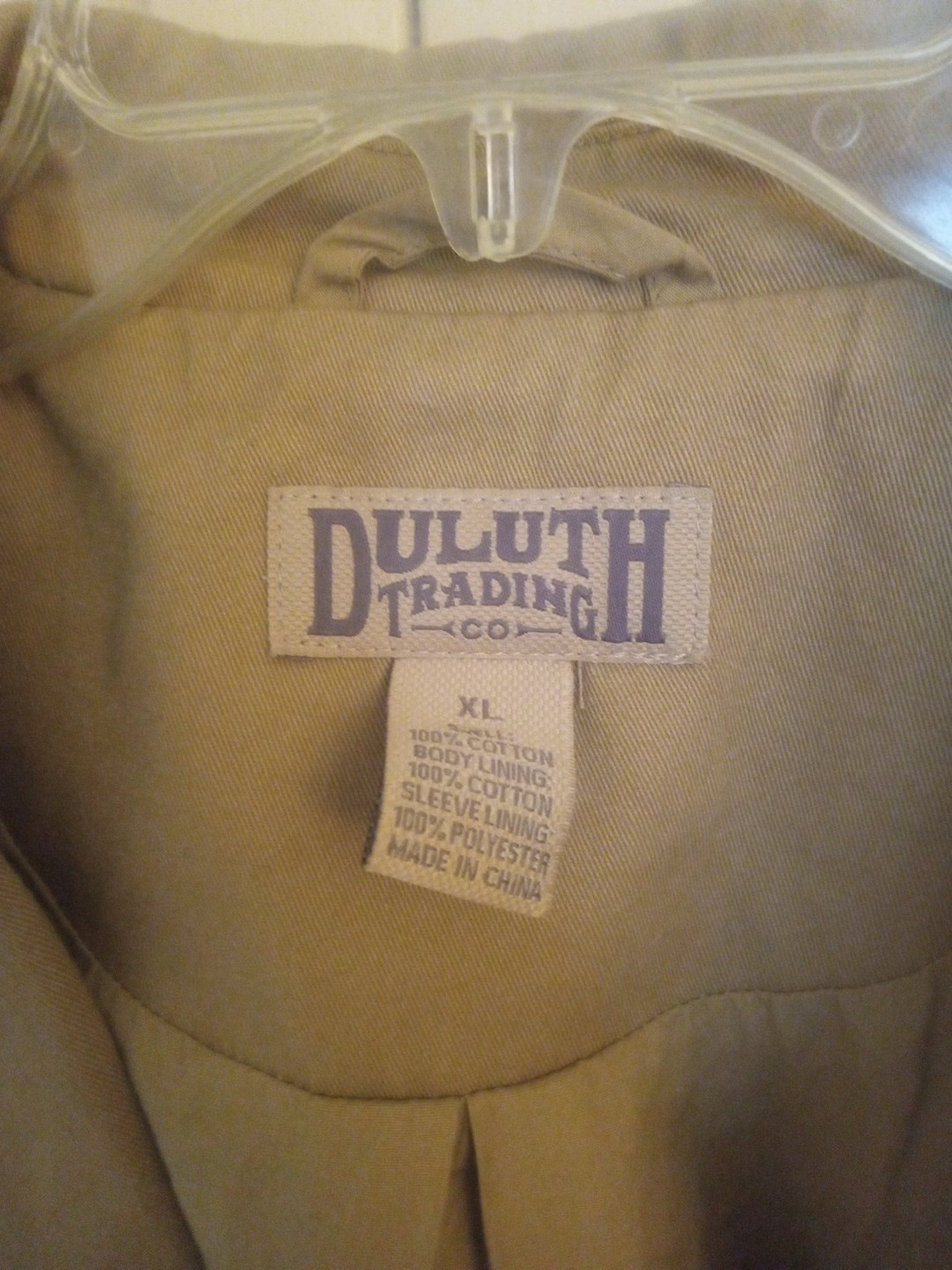  Duluth Trading Company Utility Jacket Tan MENS XL