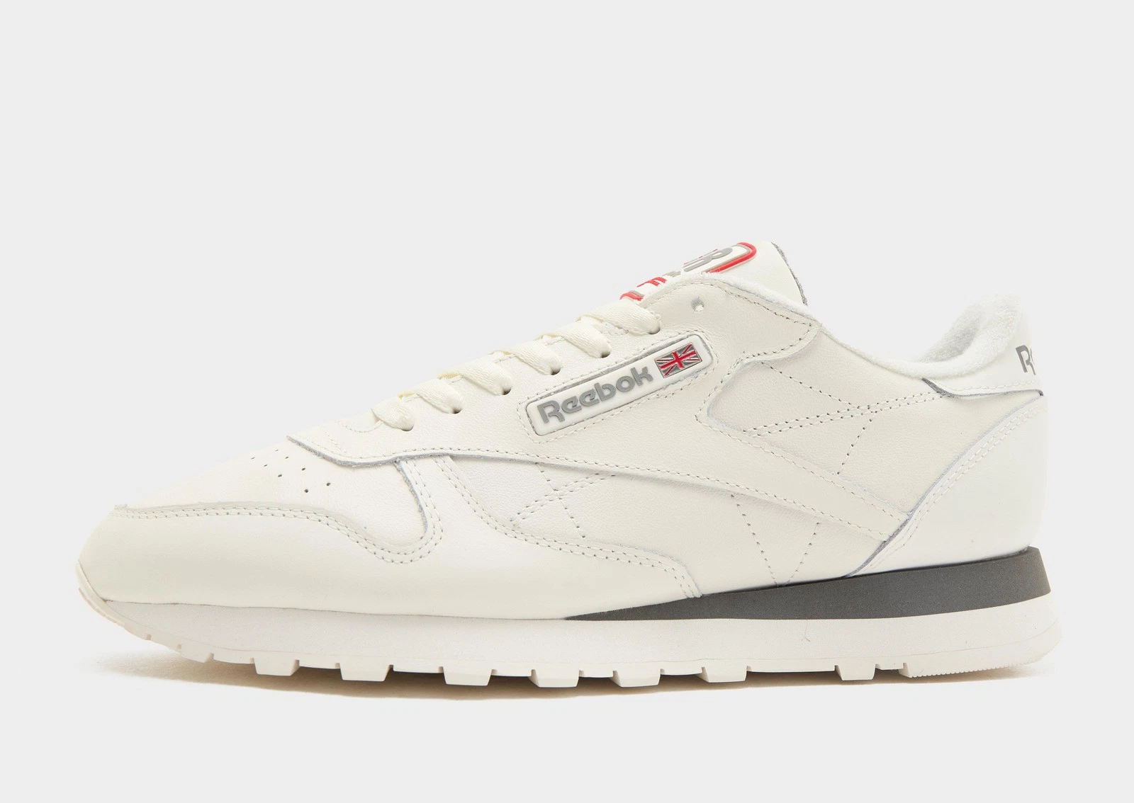 Authentic Reebok Classic Leather ® ( Men Sizes: UK 8 9.5 11 ) Chalk / White-Grey