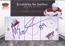 10-11 Crown Royale Mikkel Boedker /100 Auto Scratching The Surface Coyotes 2010