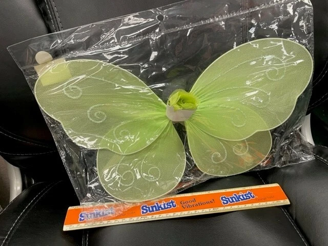 Alas de hada/mariposa verde claro 14" NL2368-GR Foto 2 de 2