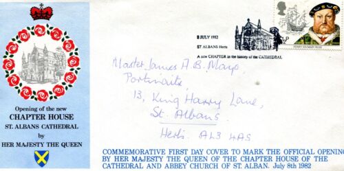 Opening of Chapter House St Albans Abbey by HM Queen 1982 - Picture 1 of 1