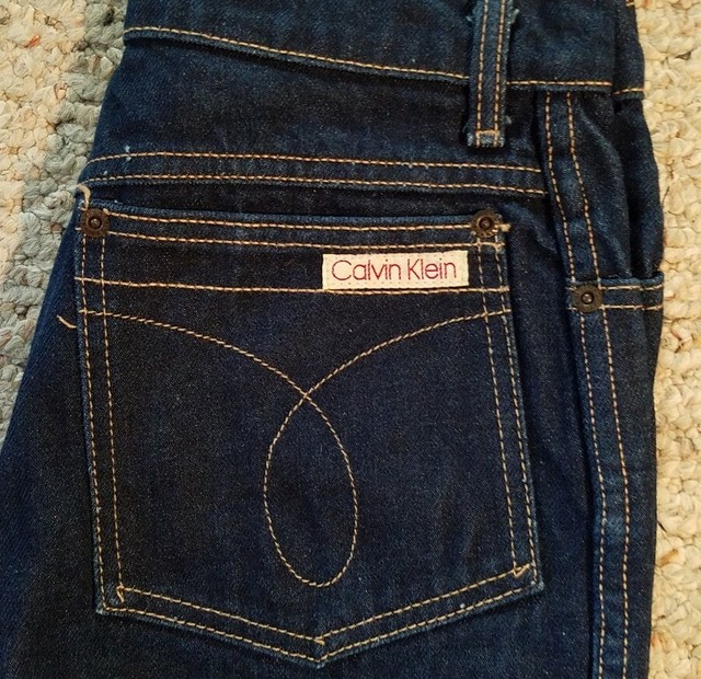 Calvin Klein Jeans Style 1603-S Staight Leg High Waist Size 10 1980s exc+vintage | eBay