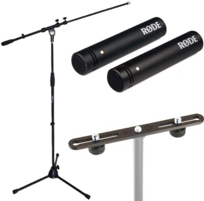 RØDE M5 MP Mikrofon Set + Mikrofonständer + Stereo Bar