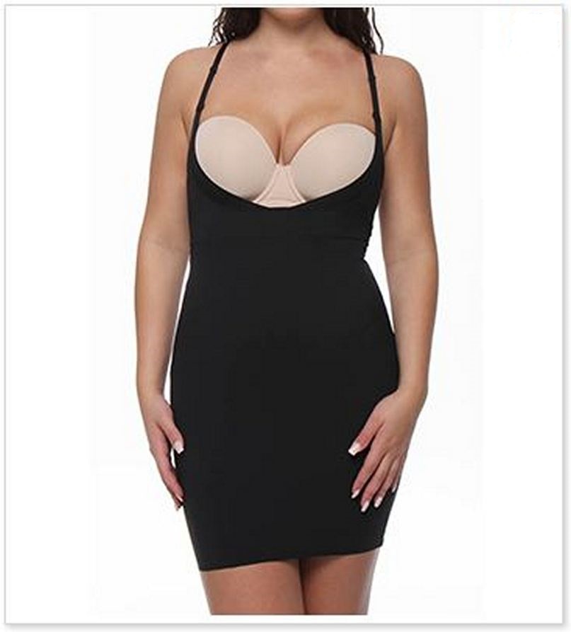 Maidenform Flexees Take Inches Off WYOB Shapewear Slip 2541 Black