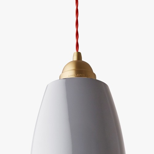 Ceiling Pendant Large Dove Grey with Brass Anglepoise Original 1227 RRP £209 - Picture 3 of 8