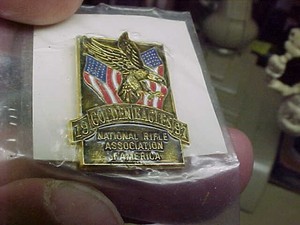 NRA 1997 Golden Eagle Lapel/Hat/Jacket Pin, National Rifle Association
