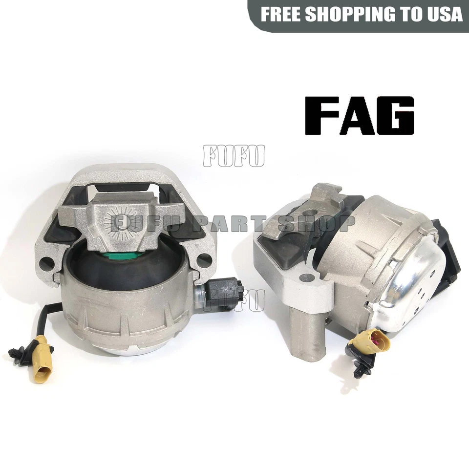 Par de soportes de motor hidráulicos FAG de 2 piezas en ambos lados para Audi A8 4H D4 3.0 TFSI TDI Foto 2 de 3