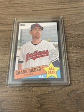 2020 Topps - 1985 Topps Baseball All-Stars - Black #85AS-47 - Shane Bieber /299
