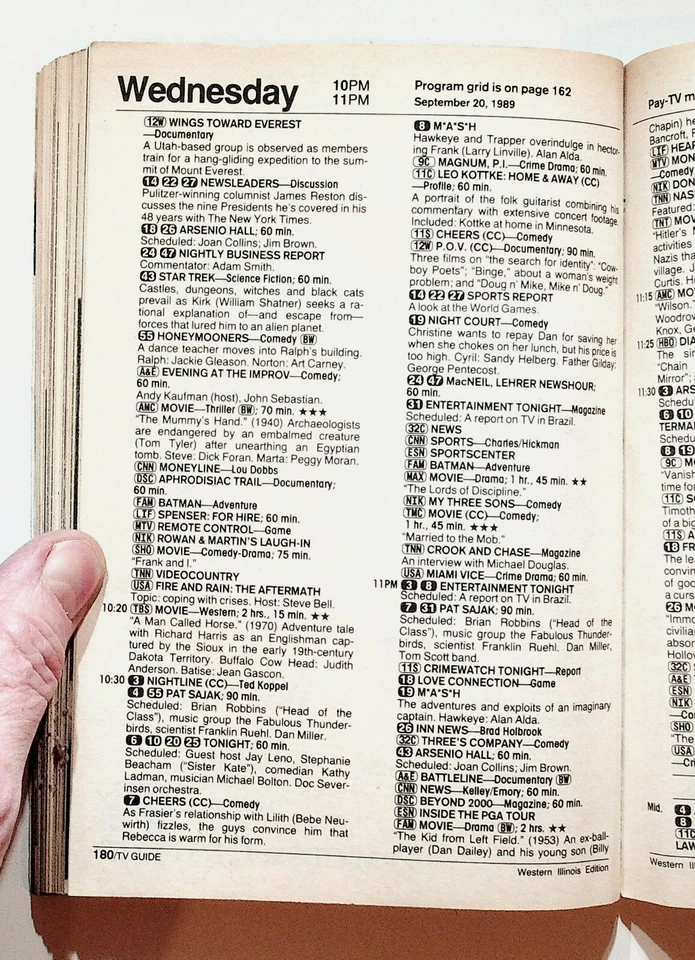 1989 September 16 TV Guide Magazine Western Illinois Edition Roseanne Bill Cosby Foto 4 de 4