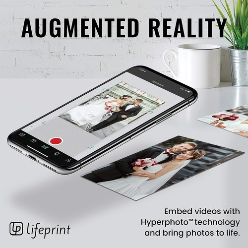 Lifeprint Wireless Video & Photo Printer 3x4.5", Zink Portable Printer - Black - Picture 2 of 6
