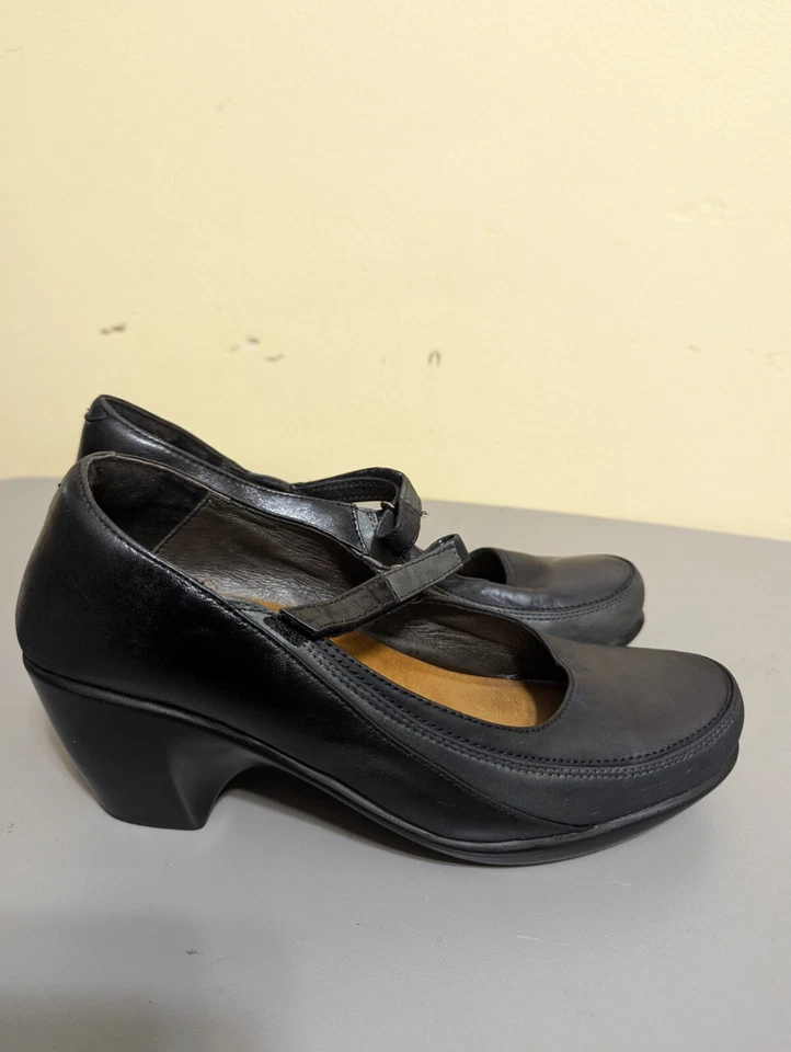 Sapatos salto alto feminino Naot Attitude Mary Jane tamanho EUA 8 UE 38 preto  - Imagem 3 de 4