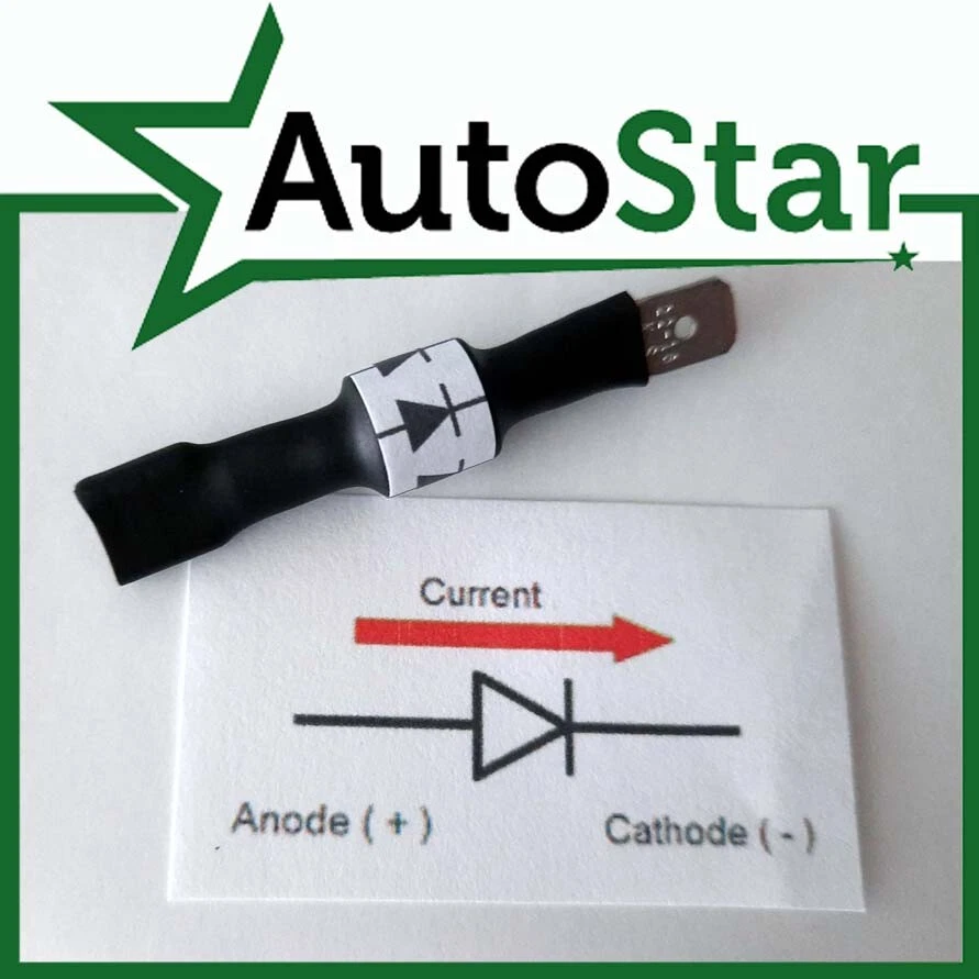 ASC In-Line Diode, 10A 50V DC MAX , 10AMP -3.6V 3.7V 6V 7.2V 7.4V 9V 11.1V 36V 48V