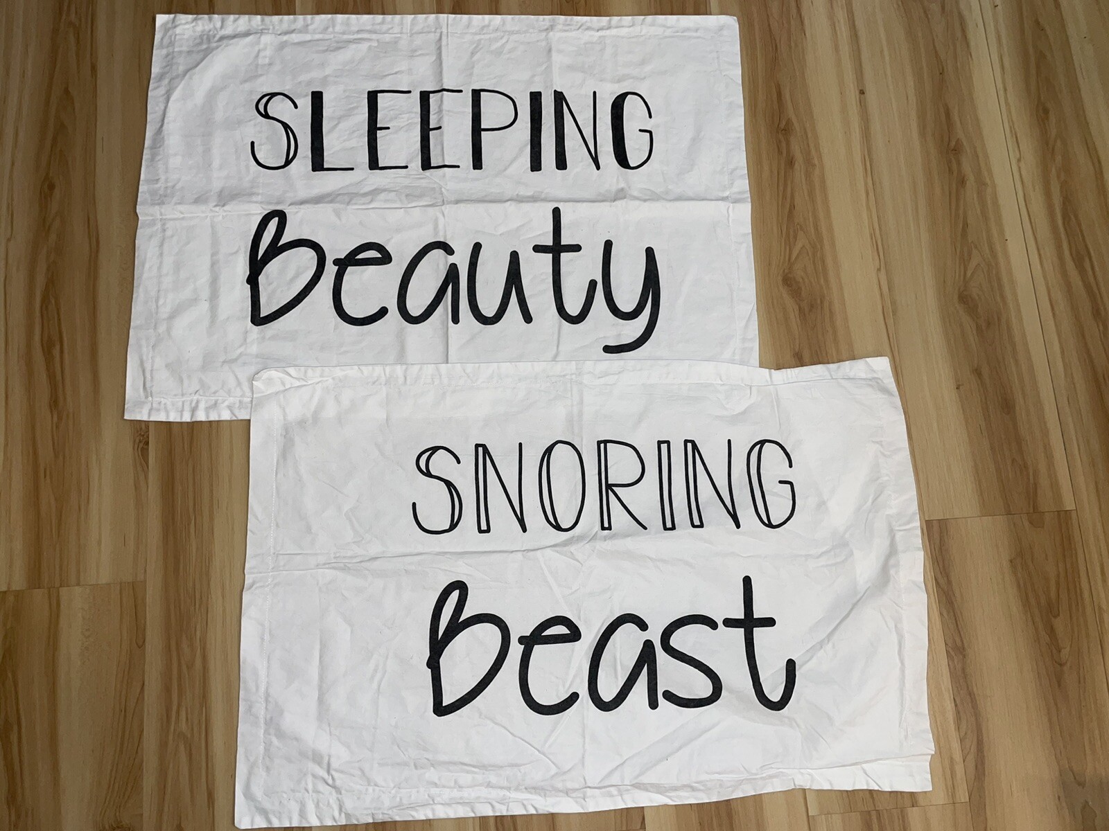 Sleeping Beauty Snoring Beast 100 Cotton Printed Pillowcase Set Of 2 eBay