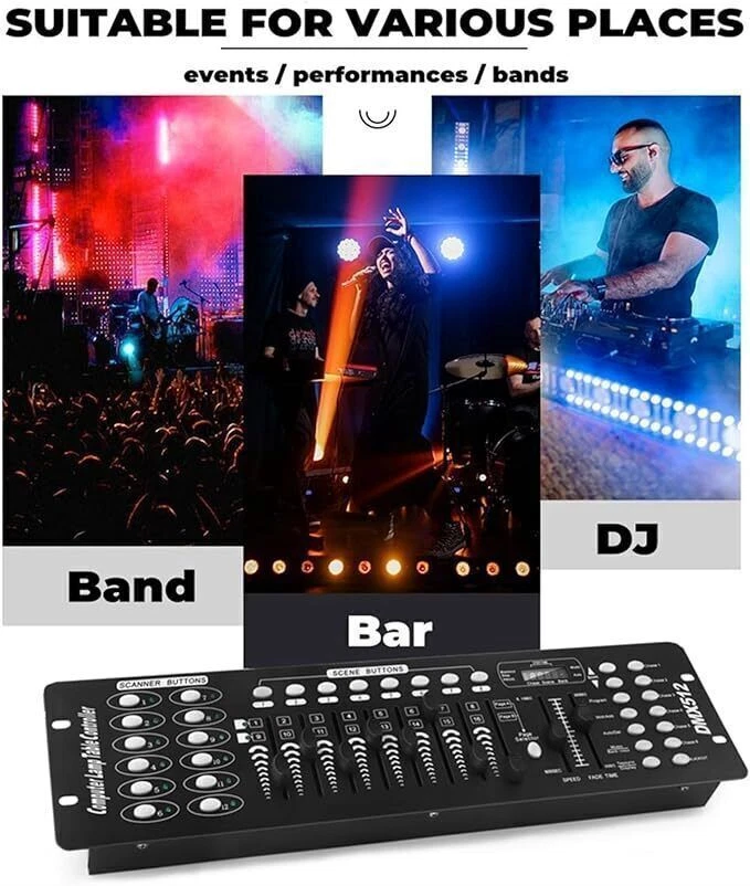 DMX 512 192 Channels Operator Console led Controller Fit Stage Party DJ Lighting - Image 4 of 4