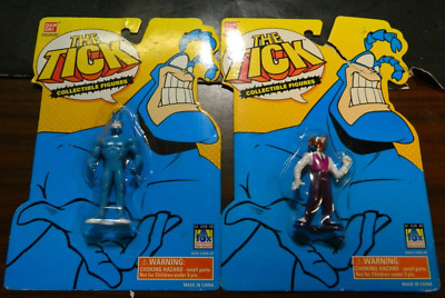 (2) BanDai The Tick Collectible Figures The Tick & Chairface (1994) NIP #2