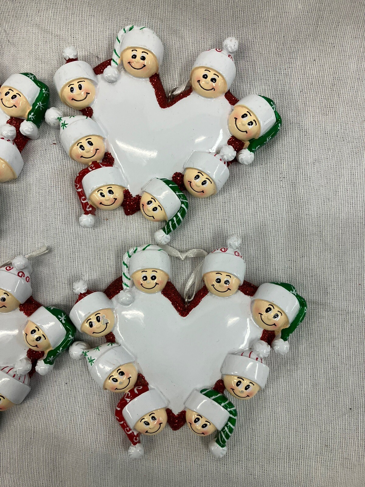 PolarX Family Of 8 Ornaments For Personalization