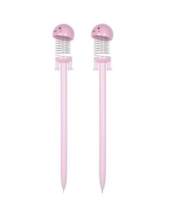 2 x Paperchase Pink Pop Up Stift Kugelschreiber Schwarze Tinte