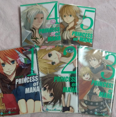 SEIKEN DENSETSU PRINCESS OF MANA Manga Comic Komplettsatz 1-5 Buch SE
