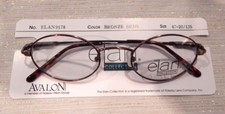 Vintage ELAN 9178 Bronze Demi 47/20 Oval Metal Unisex Eyeglass Frame NOS 157