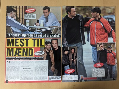 FRIENDS Jennifer Aniston MATTHEW PERRY Cox LeBlanc Danish Clippings Article U920