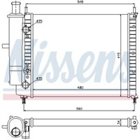 KüHler WasserküHler FüR Fiat Brava Marea Weekend 182 1.6 16V 1.4 12V 185 185