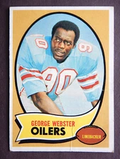 George Webster #120 Topps 1970 Football Card (Houston Oilers) *A