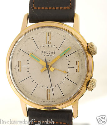 Russische Armbanduhr Poljot Wecker Poljot Wecker Russische Uhren