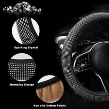 Auto Lenkradbezug Glitzer Lenkradhülle Lenkrad Abdeckung Rutschfest  Ø 37 - 39cm