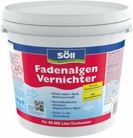 SÖLl Fadenalgenvernichter 2,5 Kg 80000L Fadenalgen Teich Algen Pflege Vernichter