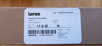 Lenze Inverter Drives 8400 15843235 E84AVTCE3024SBS 3kW / Neu OVP versiegelt