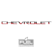 Chevrolet Silverado Trail Boss Tailgate Premium Vinyl Letter Inserts