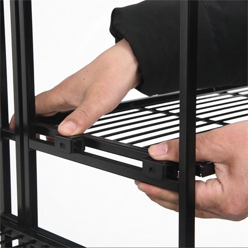 Convenience Concepts Xtra Storage 5-Tier Metal Folding Shelves in Black - 第 5/9 張圖片