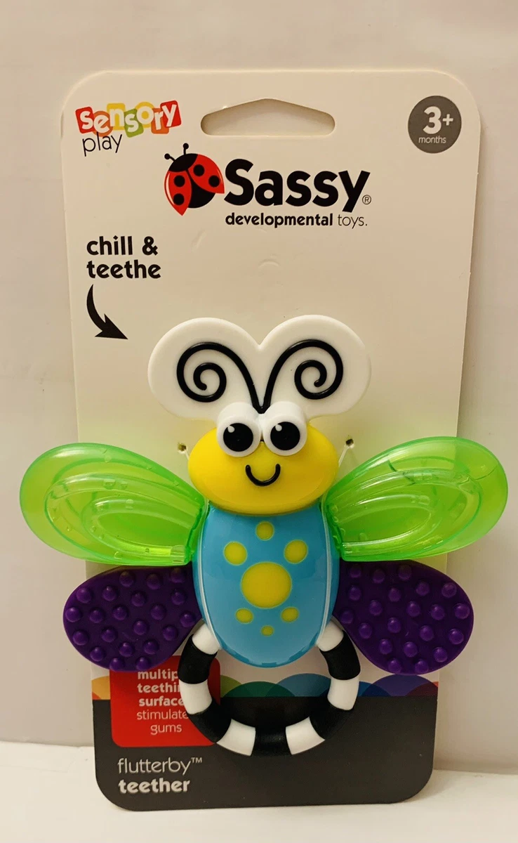 Sassy Flutterby Teether Chill Teethe Stimulates Baby s Gums