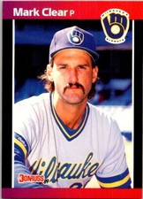 1989 Donruss Baseball 528 Mark Clear