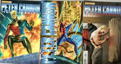 (3) Peter Cannon Thunderbolt #1 Dynamite 2012 Comic Books 1st Printing Variants