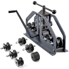 Uimoso Tube Roller Bender Max 1-1/2" Manual Tube Pipe Roller Bender with 6 Dies