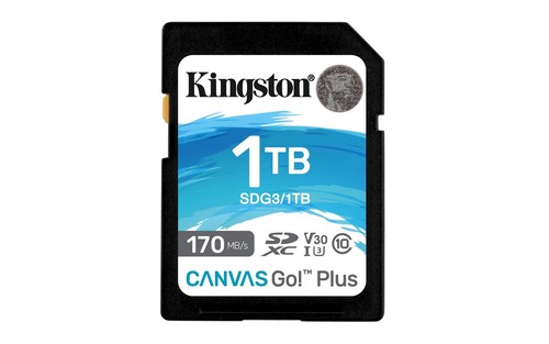 Kingston Canvas Go Plus 1TB microSD Card 170MBs U3 V30 4K UHD Durable Memory - Picture 1 of 6