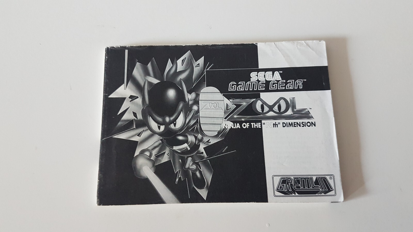 Zool Ninja of the Nth Dimension - Sega Game Gear - Notice Manuel