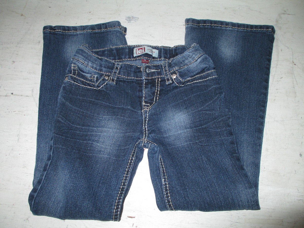 Girls L.E.I. Chelsea Low Rise, 8 Regular, Adjustable Waist, Great